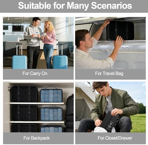 8 Set Packing Cubes for Travel, Suitcase Organizer Bags for Luggage - Image 7