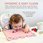 Silicone Toddler Placemat with Teething Table Edge Bumper - Image 4