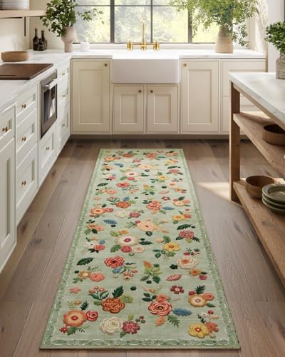 Machine Washable Rug Runners for Hallway: 2'6"x8' Kitchen Runner Rug by palohom