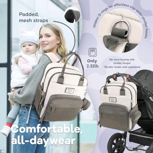 RUVALINO Diaper Bag Backpack-Multifunction Baby Travel Bag - Image 7
