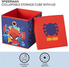Idea Nuova Marvel Spiderman Collapsible Fabric Storage Cube, 10” Organizer Bin - Image 2