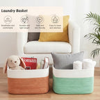 Artfeel Blanket Basket, Rectangle Woven Baskets - Image 6