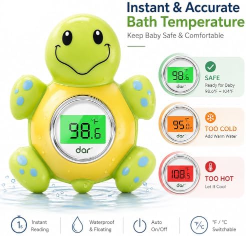 Baby Bath Thermometer for Tub, Floating Digital Water Temperature Thermometer - Image 2