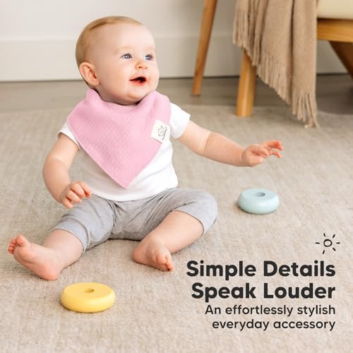8pk Organic Baby Bandana Bibs for Drooling Teething - Image 6