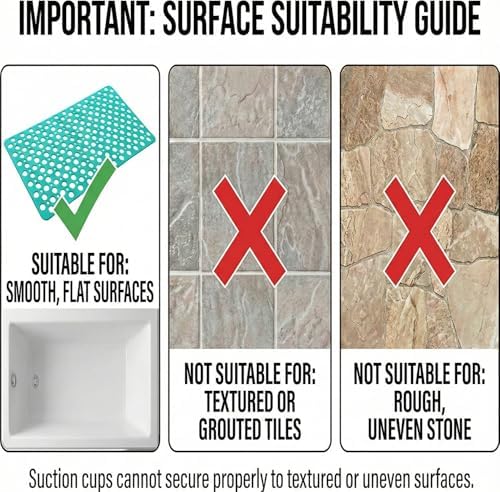 Nonslip Bathtub Mat Extra Soft TPE Bath Mat - Image 3