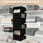 GRANNY SAYS Hanging Closet Organizer, 5 Drawers, 6 Shelves, 6 Pockets - Image 5