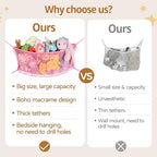 Stuffed Animal Storage Net, Large Bedside Toy Organizer Net, Cotton Plushie Toy - Image 5