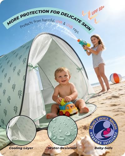 Pop-Up Baby Beach Tent UPF 50+ - Image 2
