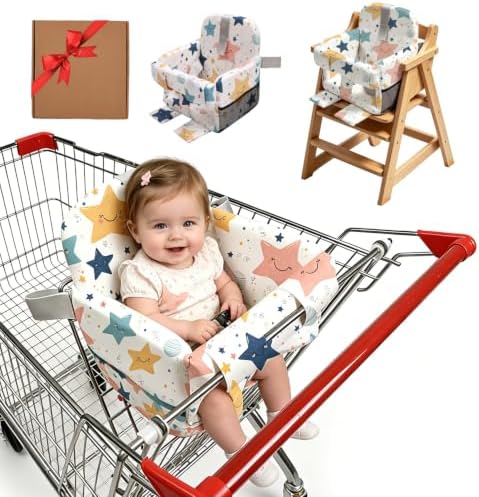Shopping Cart Cover for Baby, Baby High Chair Cover, Grocery cart Cover by Unknown