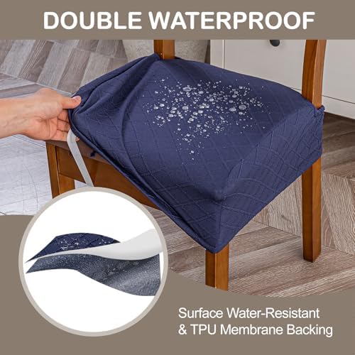 Genina Waterproof Chair Covers Set of 4, No Rear Covers - Image 3