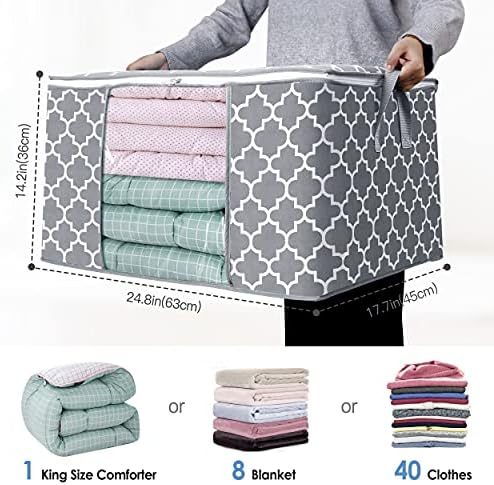 Storage Bags 100L 4Pack Clothes Organization and Storage Containers - Image 2