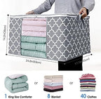 WISELIFE Storage Bags, Large Blanket Clothes Organization and Storage Containers - Image 2