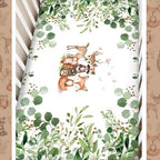 Hahafelt 3 Pcs Woodland Forest Animal Crib Bedding Set - Image 5
