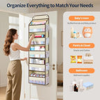 Yecaye Over The Door Organizer Storage, 5-Tier Heavy Duty Door Organizers - Image 4