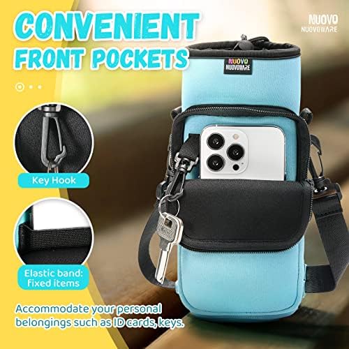 Nuovoware Water Bottle Carrier Bag, Dusty Blue - Image 2