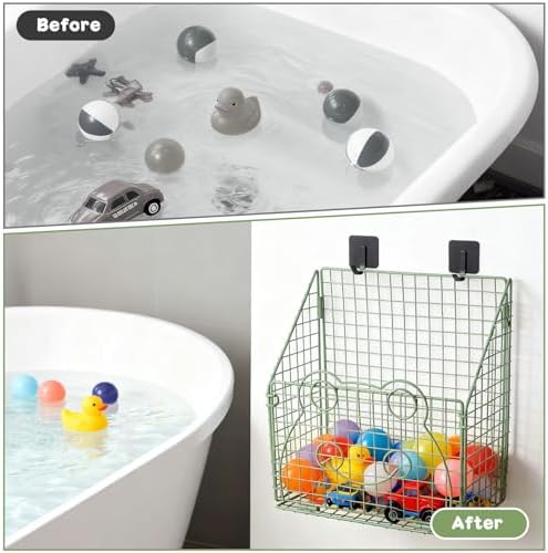 Greentainer Bath Toy Storage Organizer, Large Bathtub Toy Holder - Image 3