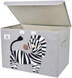 Large Toy Box Storage with Lid, Foldable Fabric Toy Chest Storage by CLCROBD