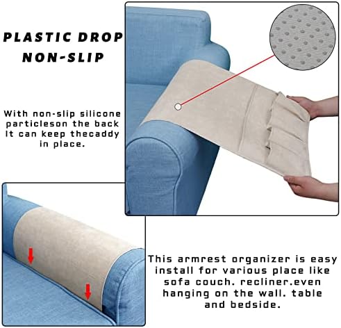 Remote Control Holders for Armchairs, Couch Caddy, Featuring Non-Slip Bases - Image 5