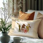 Cute Jungle Animal Band Striped Print Pillow Cover 20x12, Whimsical Animal - Image 6