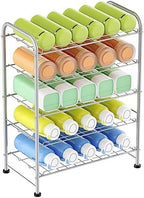 Water Bottle Holder Organizer 5 Tier Water Bottle Storage Rack, Freestanding - Image 4