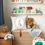 Bunny Nursery Decor Pillow Cover 18x18 Baby Girl Room Decor - Image 2