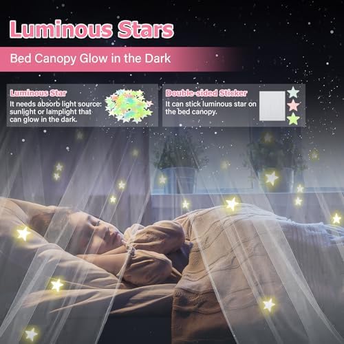 Bed Canopy with Lights, Bed Canopy - Image 3