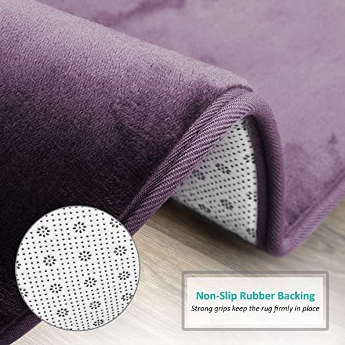 Clara Clark Bathroom Rugs, Velvet Memory Foam Bath Mat, Machine Washable Bath - Image 4