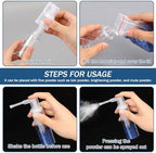 KALIONE 2-Pack 25ml Empty Powder Spray Bottles, Reusable Detachable Travel - Image 7
