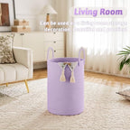 Artfeel Laundry Basket, Woven Cotton Rope Laundry Hamper, 60L - Image 2