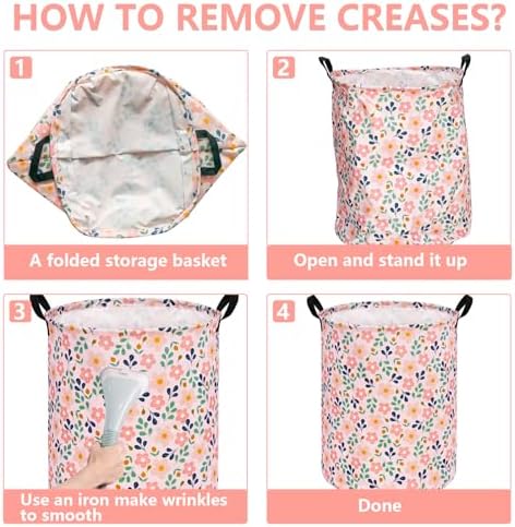 MAIZMZ Girls Storage Basket, Room Decor Laundry Hamper, Waterproof Clothes - Image 7