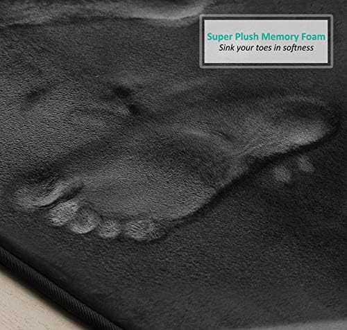 Clara Clark 2 Piece Bathroom Rugs, Velvet Memory Foam Bath Mat Set, Non-Slip - Image 6