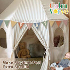 Playroom Decor, Play Sign Wall Pennant Banner Flags 5.5Ft - Image 7