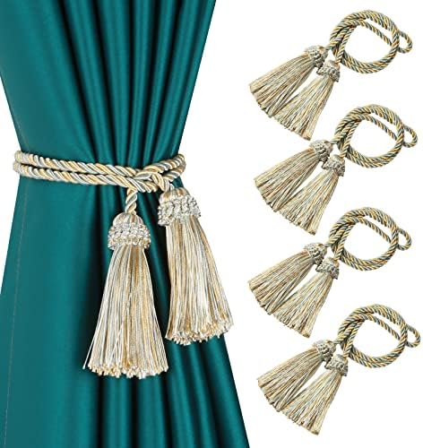Curtain Tiebacks Handmade Curtain Holdbacks Rope by fenghuangwu