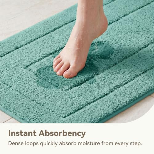 GRANNY SAYS Sage Green Bathroom Rug 16" x 24", Non-Slip Bath Mat - Image 4