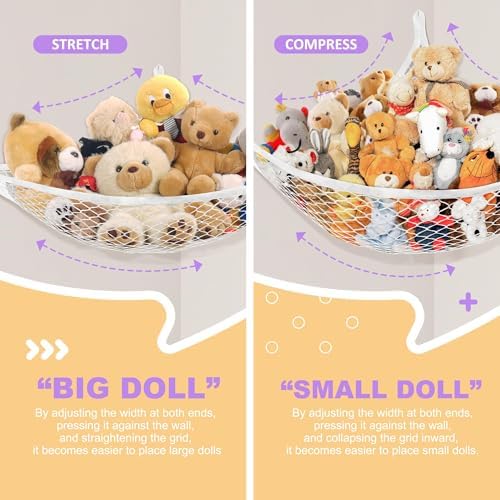 Lazebox Stuffed Animal Net Hammock - Image 2