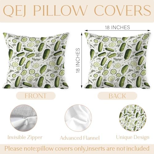 Pickle Pillow Cover 18x18 Double-Sided, Pickle Lover Gifts - Image 7