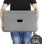Large Linen Fabric Foldable Storage Bins - Image 6