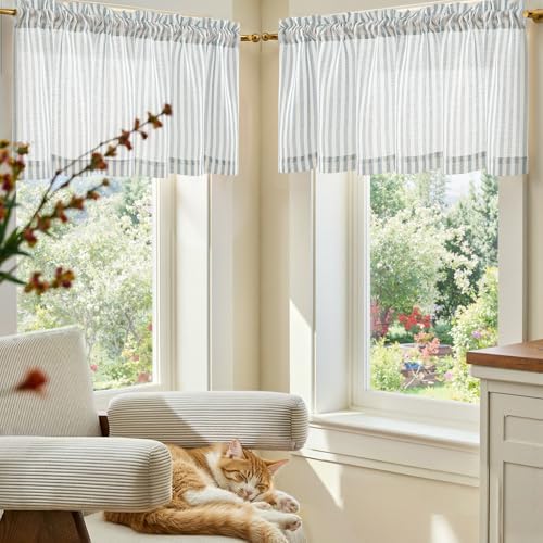 jinchan Linen Boxter Stripe Valances - Image 3