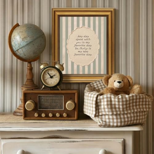 Vintage Gold Framed Nursery Canvas Wall Art Vintage Quote Nursery Wall Art - Image 2