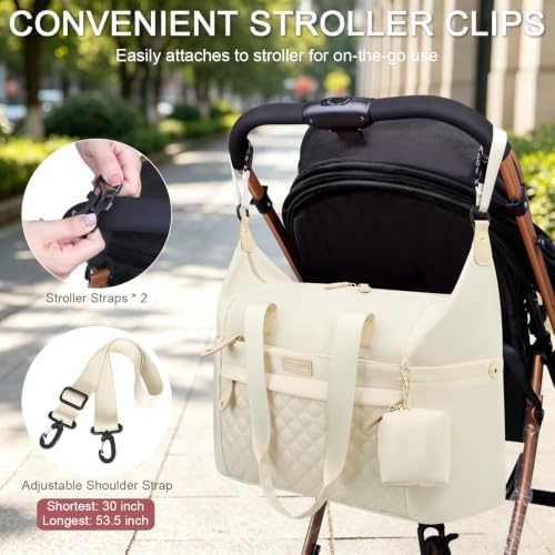 Pritent Diaper Bag Tote Waterproof Maternity Baby Bags - Image 5