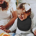 10 Pack Cotton Snap Bibs for Baby Boy Girl, Super Soft Drool Bibs for Teething - Image 4