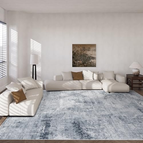 9x12 Area Rugs for Living Room: Washable Bedroom Rug Non Slip Soft Carpet - Image 3