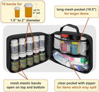 Large Pill Bottle Organizer & Travel Medicine Bag, Elastic Bands - Image 2