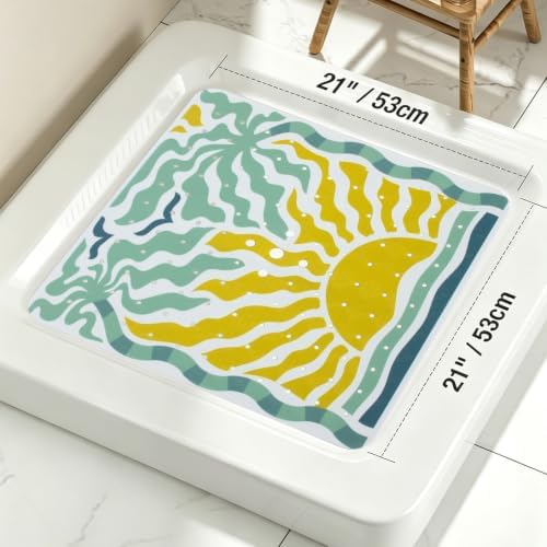 Square Shower Mat Non Slip 21x21 Inch - Image 3