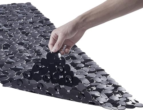 Webos Bath Shower Mat Non Slip: Extra Large Pebble Bathtub mat by Webos