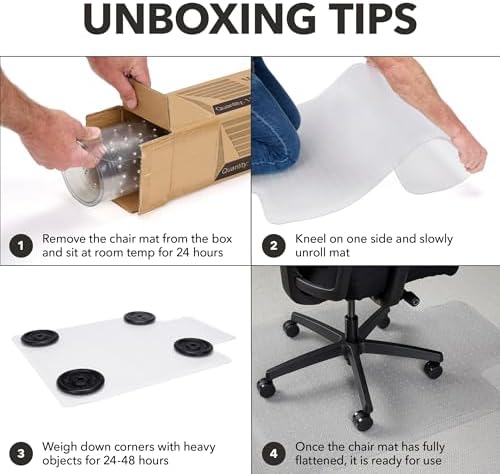 HON Office Chair Mat for Carpet, Heavy Duty, 36 x 48 in - Image 4