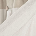 Lush Decor Linen Button Valance | 52"W x 18"L | Farmhouse Style | Coconut Husk - Image 5