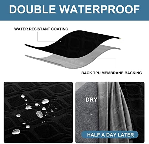 Genina Waterproof Dining Chair Covers Set of 4 Parsons Chair Slipcovers - Image 2