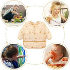 Accmor 5 Pack Long Sleeve Bibs, Baby Smock Waterproof Sleeved Bib Smock - Image 6