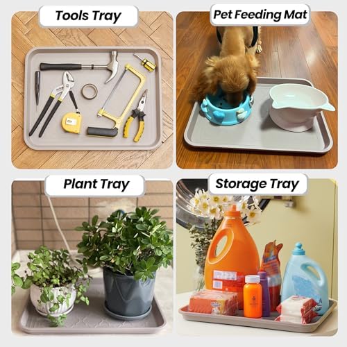 Boot Tray for Entryway Indoor, Heavy Duty Shoe Mat Tray 2 Packs, 16.7"x12.8" - Image 4